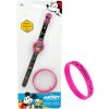 Hodinky a náramek Minnie Mouse