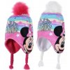 Dětský zimní kulich Minnie Mouse – copánky a krytí uší