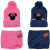 Dívčí zimní sada Minnie Mouse – kulich a nákrčník, třpytivý design