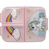 Box na svačinu Jednorožec Rainbow dělený