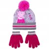 Dětská zimní sada Prasátko Peppa – čepice a rukavice