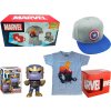 Sběratelský box Wootbox Marvel 4v1 – hrnek, tričko, kšiltovka, Funko POP!