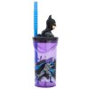 Plastový kelímek Batman 3D kelímek s brčkem 360 ml