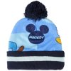 Dětská zimní sada Mickey Mouse – čepice s bambulí a rukavice