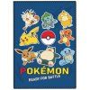 Fleecová / fleece deka Pokémon Battle 100x140