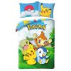 Pokémon bavlněné povlečení 140x200 + 70x90 cm – Pikachu, Turtwig, Chimchar a Piplup