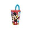 Dětský uzavíratelný kelímek Mickey Mouse 430 ml s brčkem
