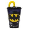 Batman kelímek s brčkem Symbol 430 ml