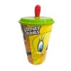 Kelímek plastový s brčkem 430 ml LOONEY TUNES HEROES