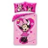 Dětské povlečení Minnie Mouse růžové bavlna 140×200 cm