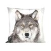 Povlak na polštář s vlkem – oboustranný design, 40×40 cm