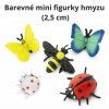 Mini figurky hmyzu 2,5 cm – barevný mix pro děti 5 ks