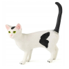 Schleich bílá stojící kočka s černými znaky ze sady 42407