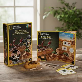 SUPER-HRACKY.cz 🪲 3 opravdové exempláře (škorpion, scarabeus, pavouk) Vykopej. Prozkoumej. Objevuj! Skutečný hmyz ukrytý v...