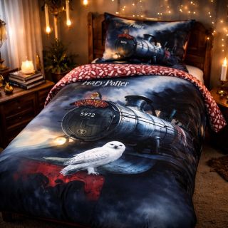 SUPER-HRACKY.cz⚡Hogwarts Express v akci! Kouzelnické bavlněné povlečení Harry Potter 140×200 🦉✨ 🔥 Poslední kusy skladem!...