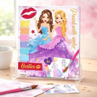 SUPER-HRACKY.cz ✨ Kouzlení s barvami pro malé parádnice! Stačí trocha vody a obrázky se začnou kouzelně vybarvovat. 🎨 Malé...