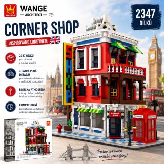 SUPER-HRACKY.cz 🏙️ Postav si kousek britské atmosféry! Detailní stavebnice Corner Shop přináší kouzlo londýnských ulic...