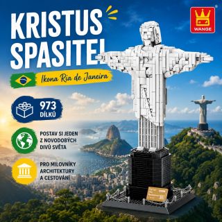 SUPER-HRACKY.cz🗿🇧🇷 Postavte si jeden z novodobých divů světa! Stavebnice Kristus Spasitel se 973 dílky potěší všechny...