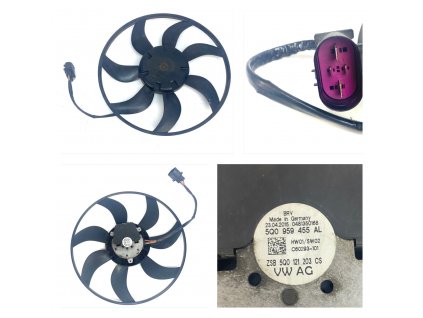 65849 5q0959455al ventilator chladice
