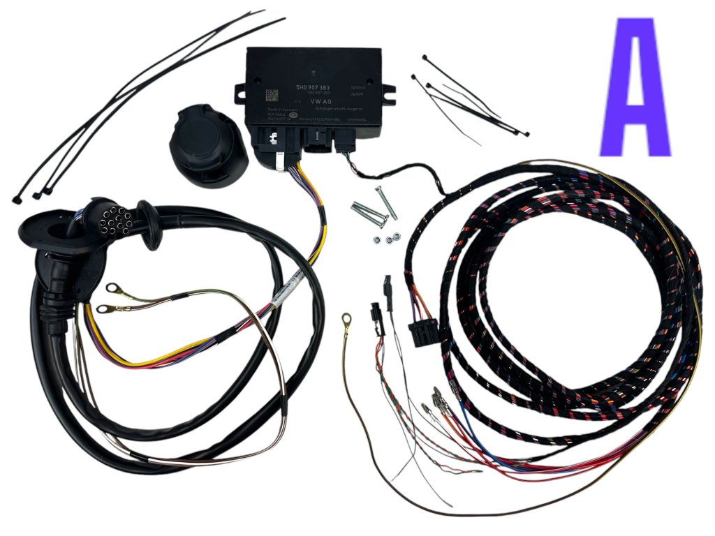 5H0907383 MQB installation for fixed/removable towing bracket (TYPE A)