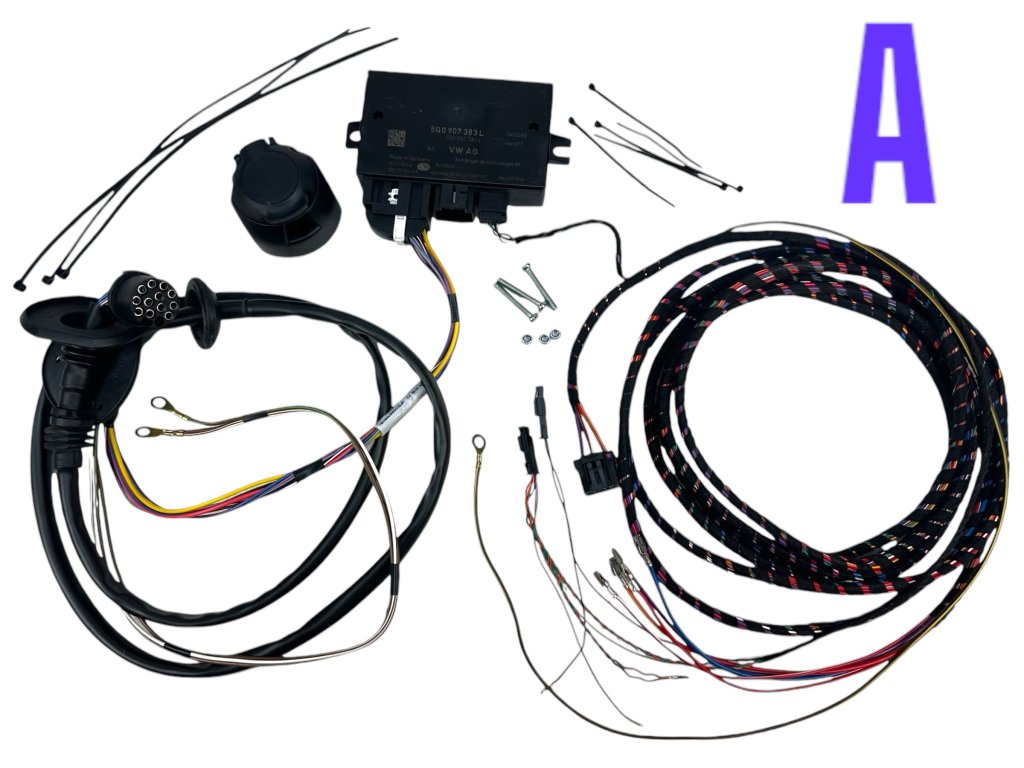 5Q0907383L MQB installation for fixed/removable towing bracket (TYPE A)