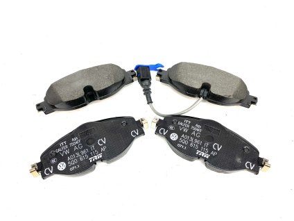 57122 5q0698151f front brake pads 312x25mm with wear indication