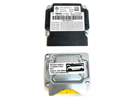 58898 1 6r0959655c airbag control unit