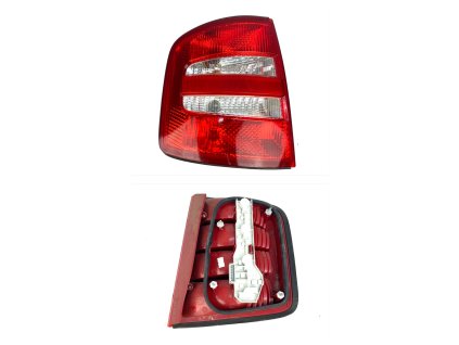 60116 6y9945095b 6y99450111b left rear light skoda fabia i