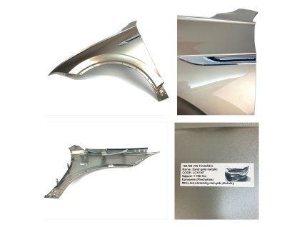 62117 760821105 760821469a vw touareg left fender