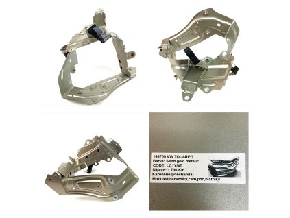 62129 760821131a vw touareg front fender holder left