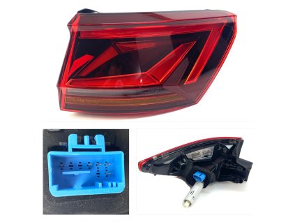 62183 760945208 vw touareg 760 right rear led light