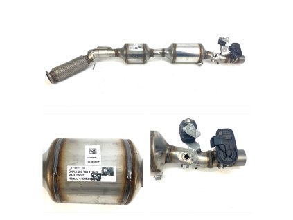 65696 7la253059p exhaust pipe with catalytic converter