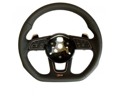 8w0419091EE Leather steering wheel of the Audi RS (Colour Red stitching)