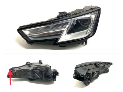 64382 8w0941005 headlight front left xenon audi a4