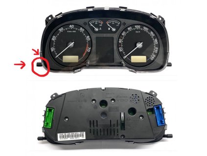 1U0920801B ALARM CLOCK OCTAVIA I DAMAGED