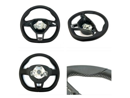 199964 5e0419091ap bevelled three-spoke steering wheel skoda octavia iii rs