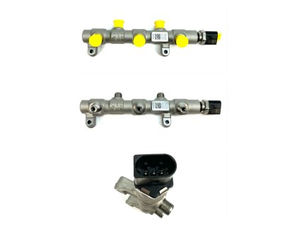 202188 059130089eh 04l906054e fuel distributor with pressure sensor