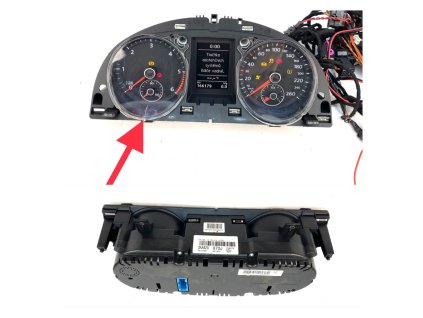 60758 3aa920870j alarm clock instrument panel vw passat