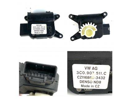 60518 3c0907511c v154 servomotor for air circulation adjustment