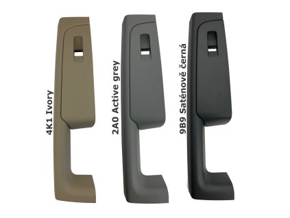 3T1867158B Superb II passenger handle (Colour 9B9 Satin Black)