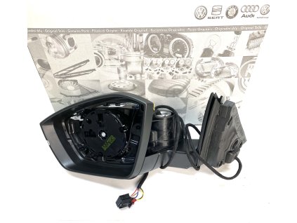 53783 3v1857507 left rear view mirror superb iii 6 pin