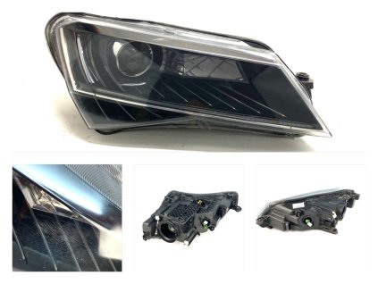 64406 3v1941016b right xenon led skoda superb iii