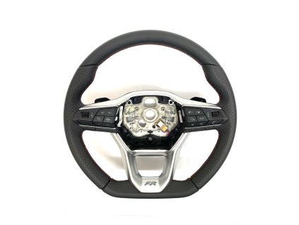 56243 5fa419091j wvy seat tarraco leather perforated steering wheel