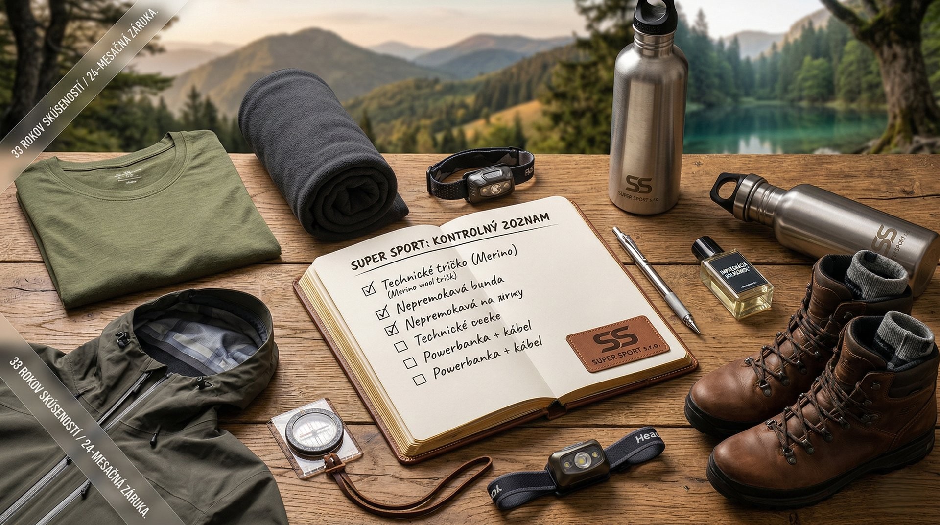 CHECKLIST na víkendovú túru