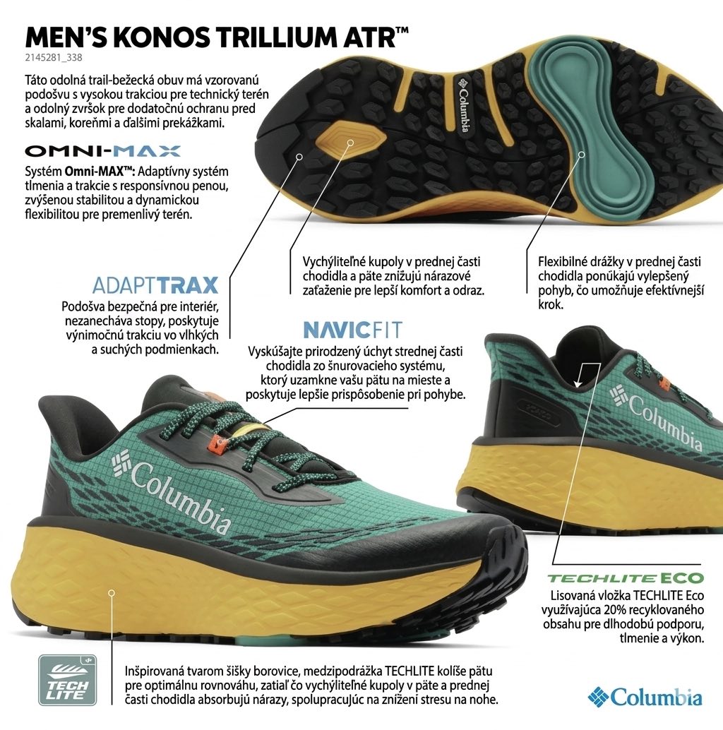 Pánska trailová obuv Columbia KONOS TRILLIUM ATR