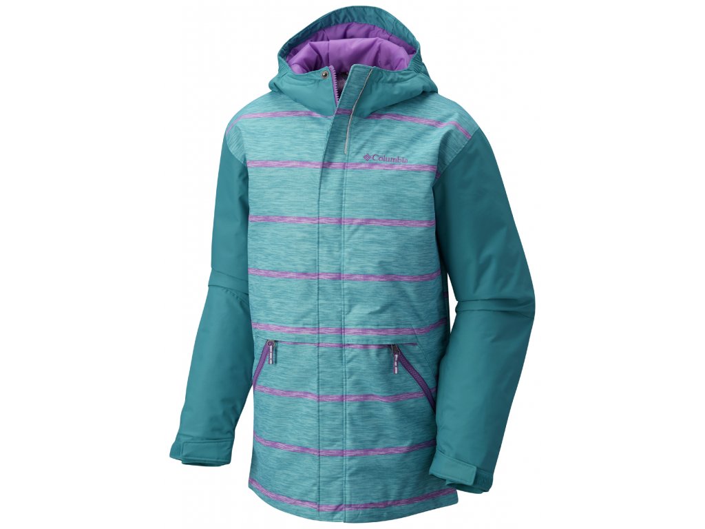 Columbia Slope Star™ Jacket - Detská bunda SY1104 (Color Deep Marine Stripe, INT L)