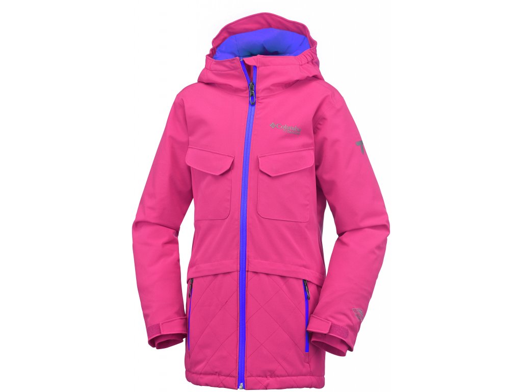 Columbia EMPOWDER™ Jacket - Dievčenská bunda SG1096 s membránou (Color Punch Pink II, INT L)