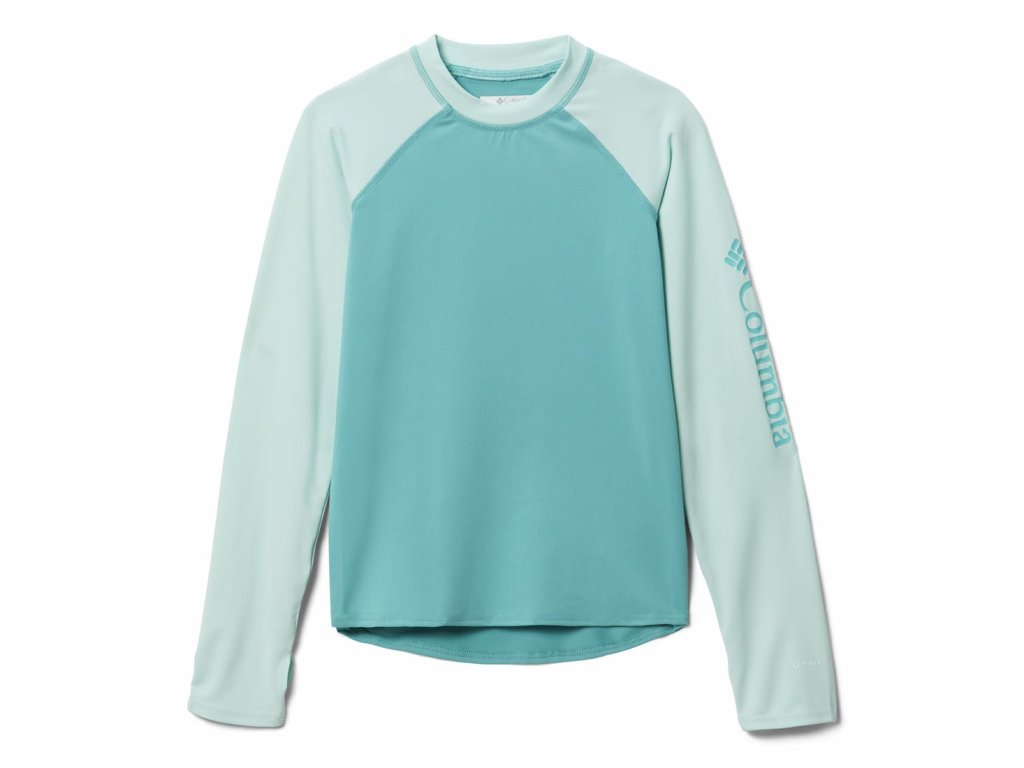 Columbia Sandy Shores™ Long Sleeve Sunguard 183315 Detské Tričko (Color Wild Fuchsia, Coral Reef, INT XL)