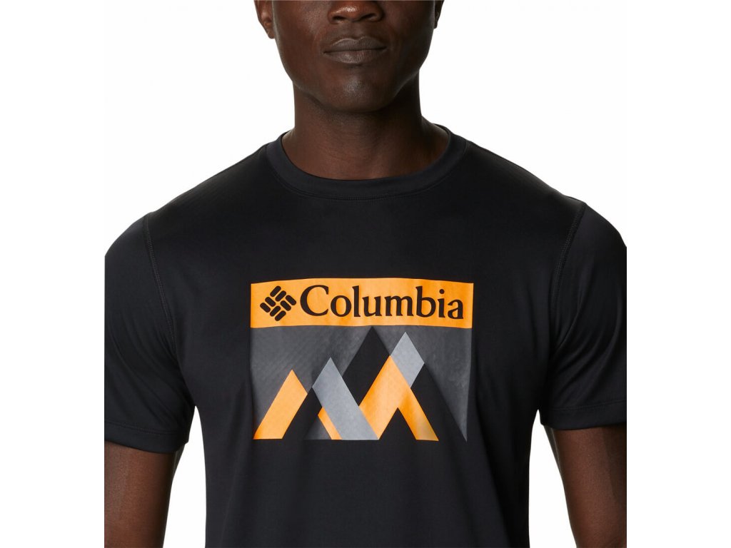 Columbia Zero Rules™ 1533291 Pánske Tričko (Color Black, Fractal Peaks Graphic, INT XXL)