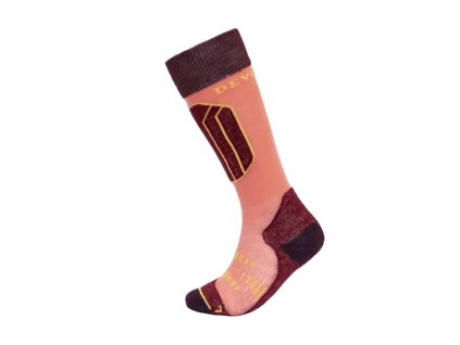 Devold Alpine Merino Sock Kid Detské Lyžiarske Podkolienky - Beetroot